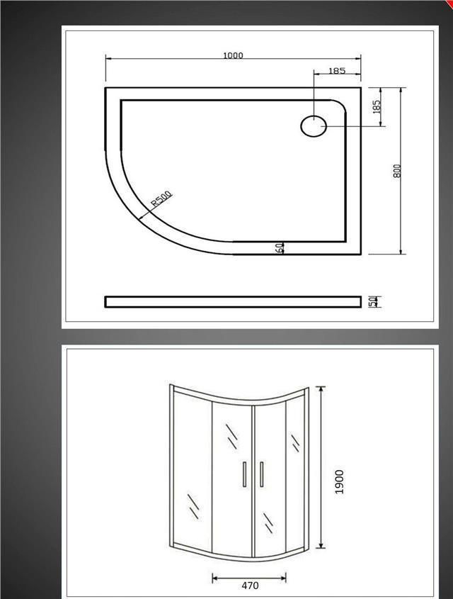 Thumbnail: Shower Enclosure Quadrant Corner Walk in Sliding Doors