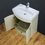 Thumbnail: Vanity Unit Cabinet Basin Sink Bathroom Floor Mounted Tap Waste