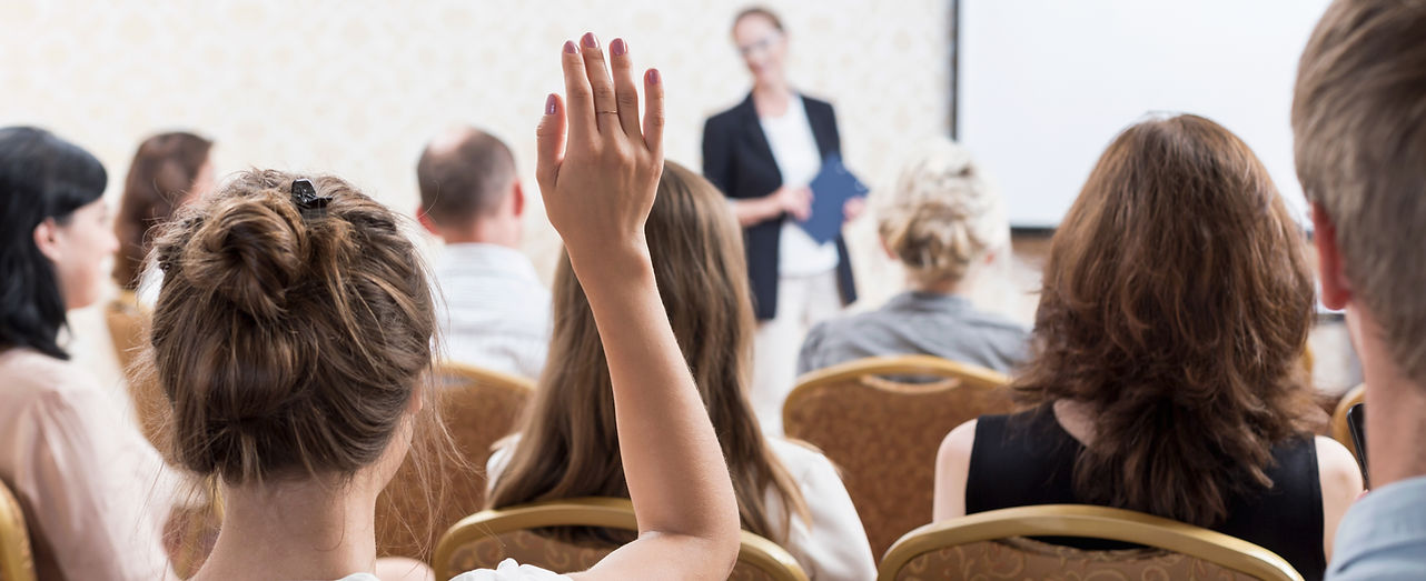 Audience Raising Hand