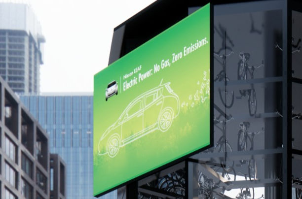 Voeg een informatiepaneel / reclamescherm / billboard toe