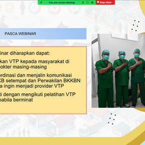 Webinar Nasional Vasektomi Tanpa Pisau bagi Dokter dalam rangka memperingati hari vasektomi sedunia
