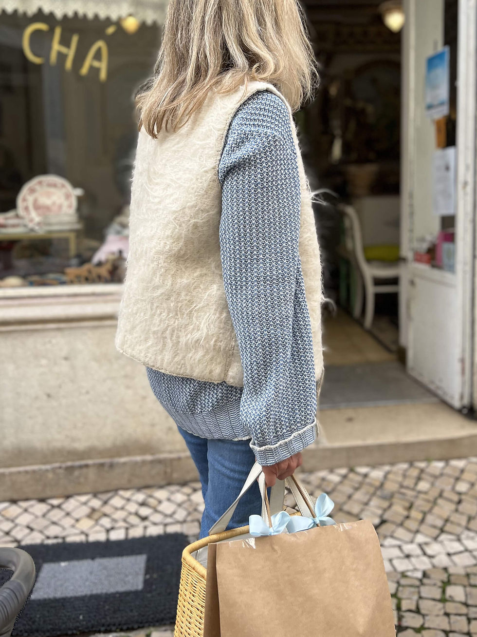 Miniature : Gilet Juanita – Laine brute naturelle