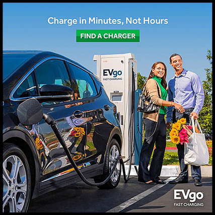 EVgo car getting charged with couple waiting Commercial Photographer GoShiggyGo Shiggy