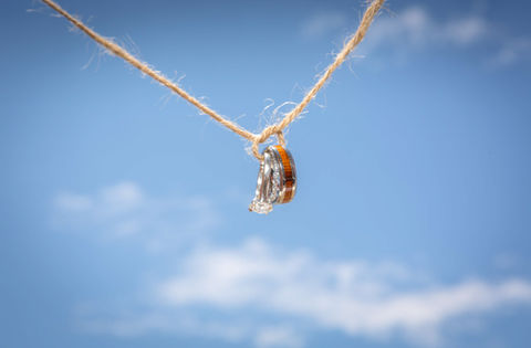 Wedding ring with blue skies photo. Wedding Photographer Los Angeles Shiggy GoShiggyGo