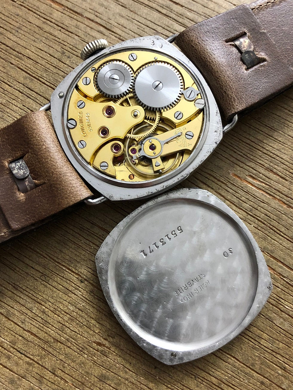 Thumbnail: 1937 LONGINES "BREGUET" CUSHION