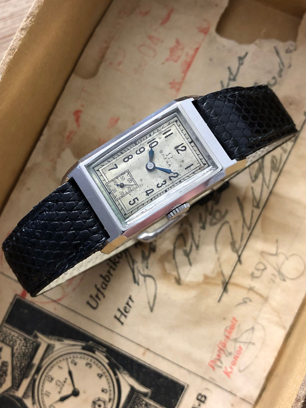 Thumbnail: 1935 OMEGA RECTANGULAR WATCH