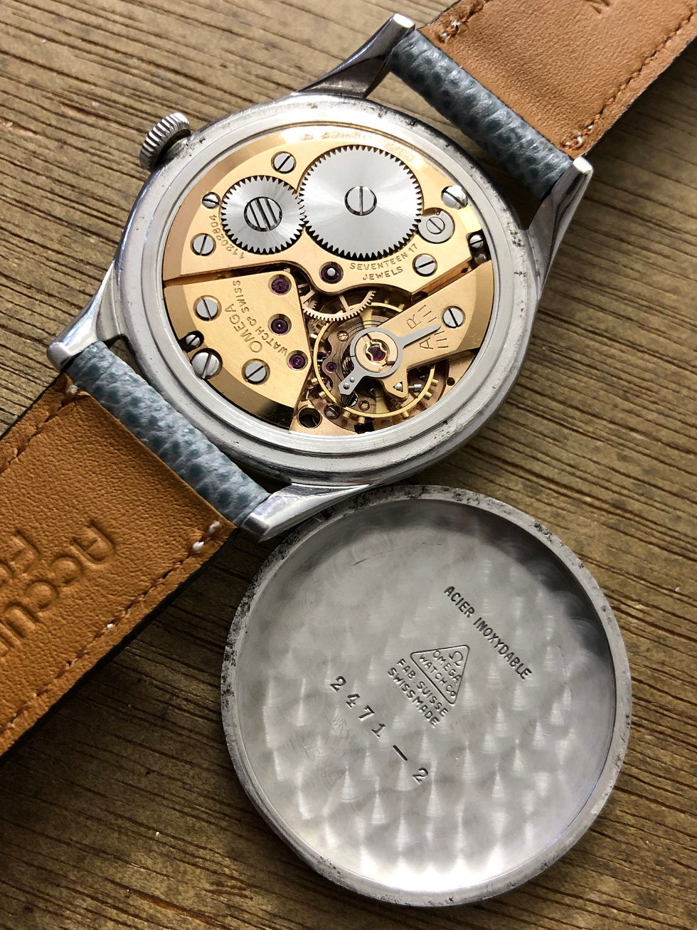 Thumbnail: 1947 OMEGA COSMIC MOONPHASE TRIPLE CALENDAR