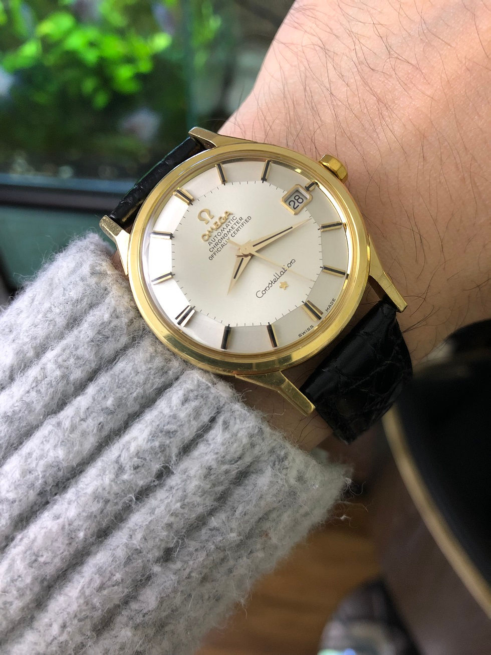 Thumbnail: 1964 OMEGA CONSTELLATION PIE PAN 18K