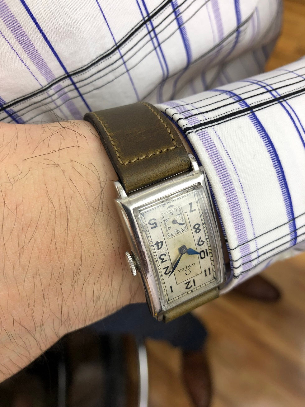 Thumbnail: 1936 OMEGA RECTANGULAR WATCH