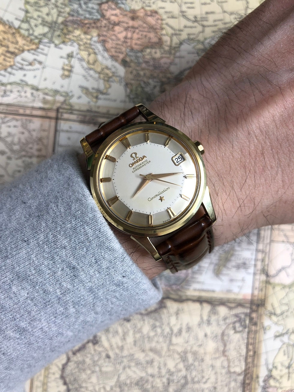 Thumbnail: 1961 OMEGA CONSTELLATION PIE PAN WATCH