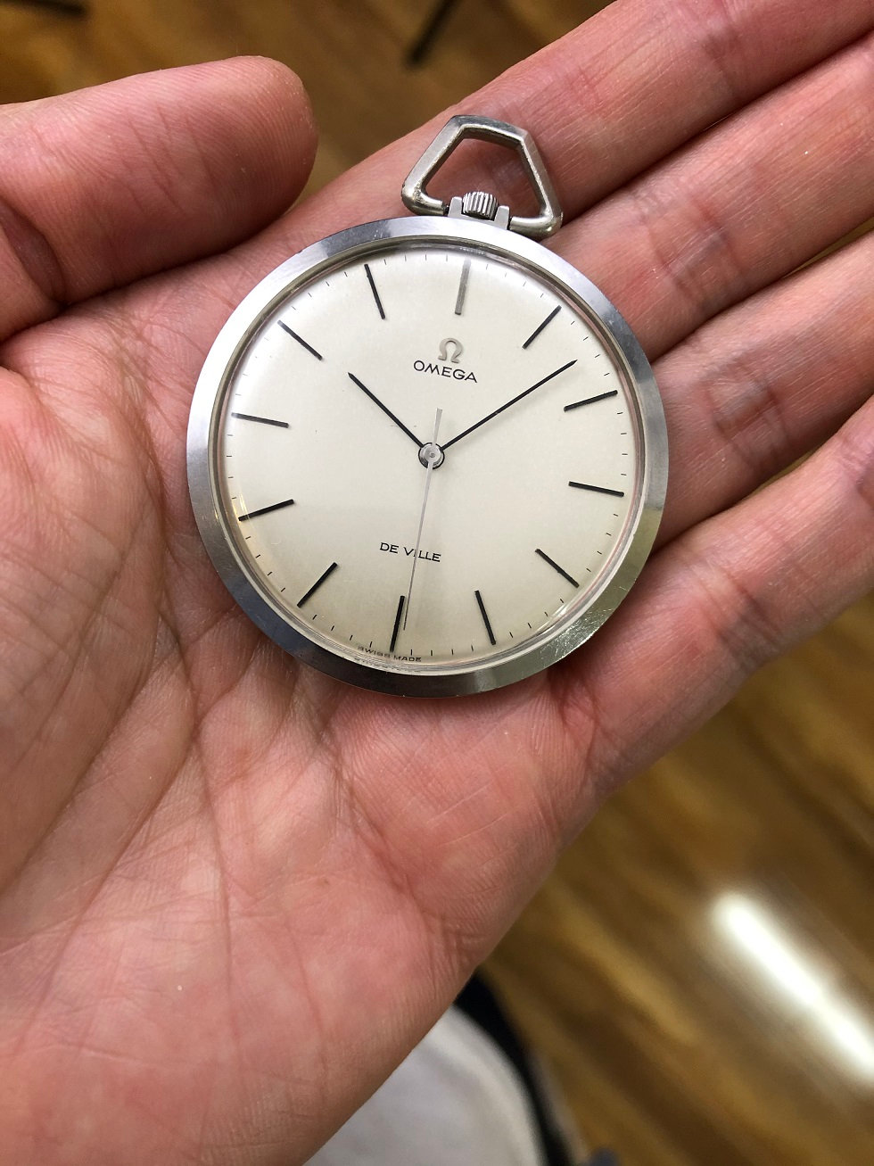 1969 OMEGA DE VILLE POCKET WATCH 