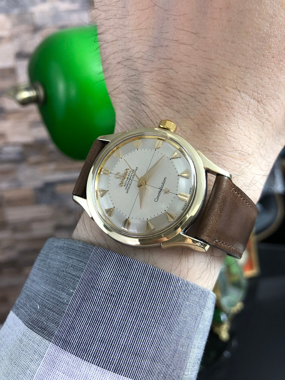 Thumbnail: 1955 OMEGA CONSTELLATION PIE PAN WATCH