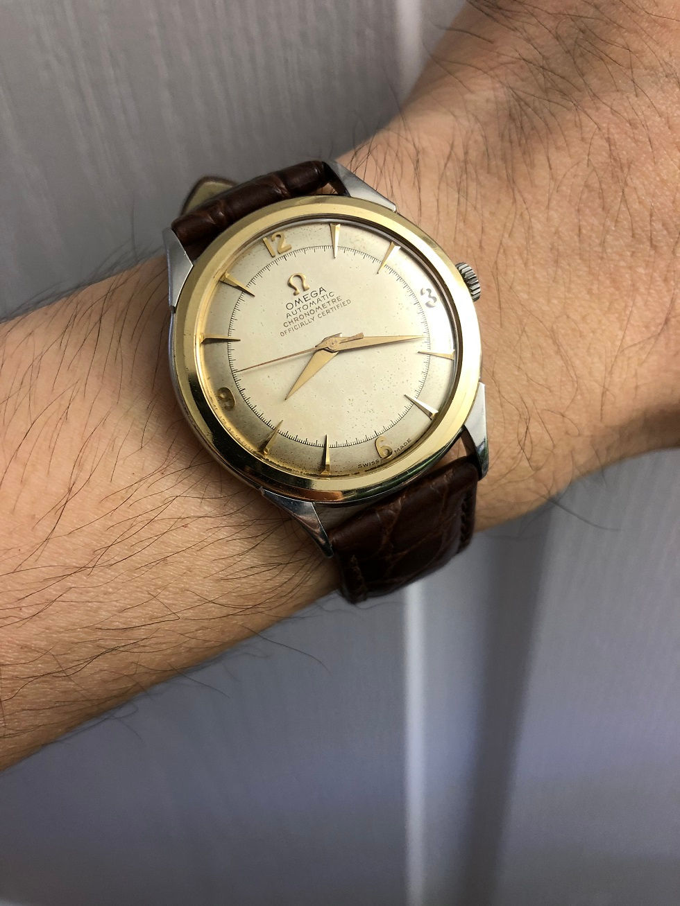 Thumbnail: 1950 OMEGA CHRONOMETRE AUTOMATIC