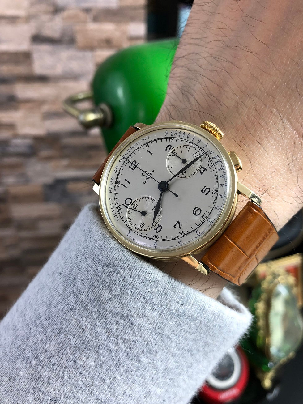 Thumbnail: 1940 OMEGA CHRONOGRAPH WATCH