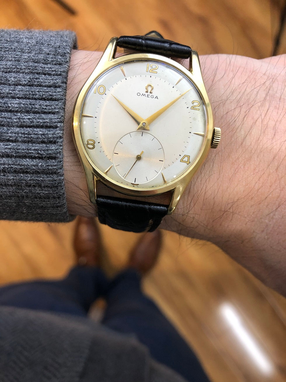 Thumbnail: 1949 OMEGA 18K DRESS WATCH