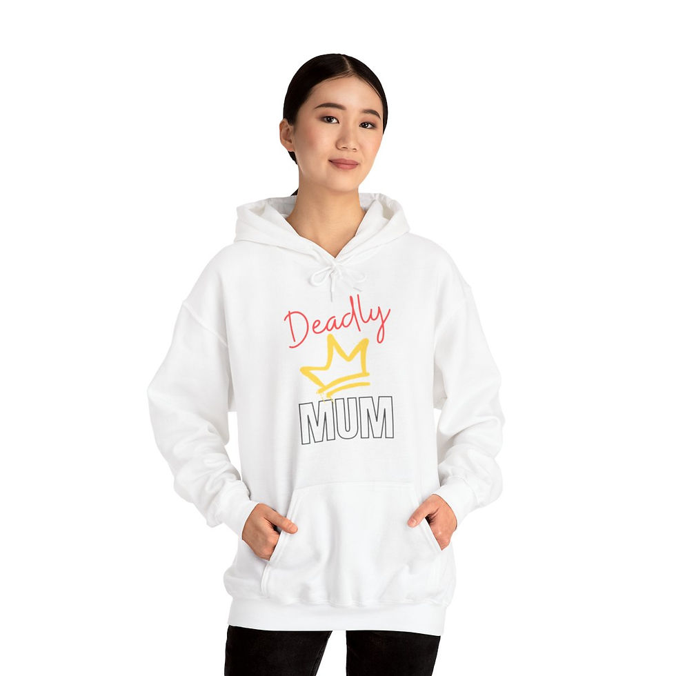 Thumbnail: Deadly Crown MUM + Proud to Be - Unisex Heavy Blend™ Hooded Sweatshirt
