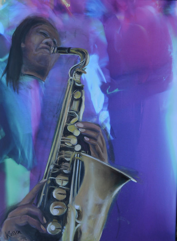 Saxophonist | Mixed Media