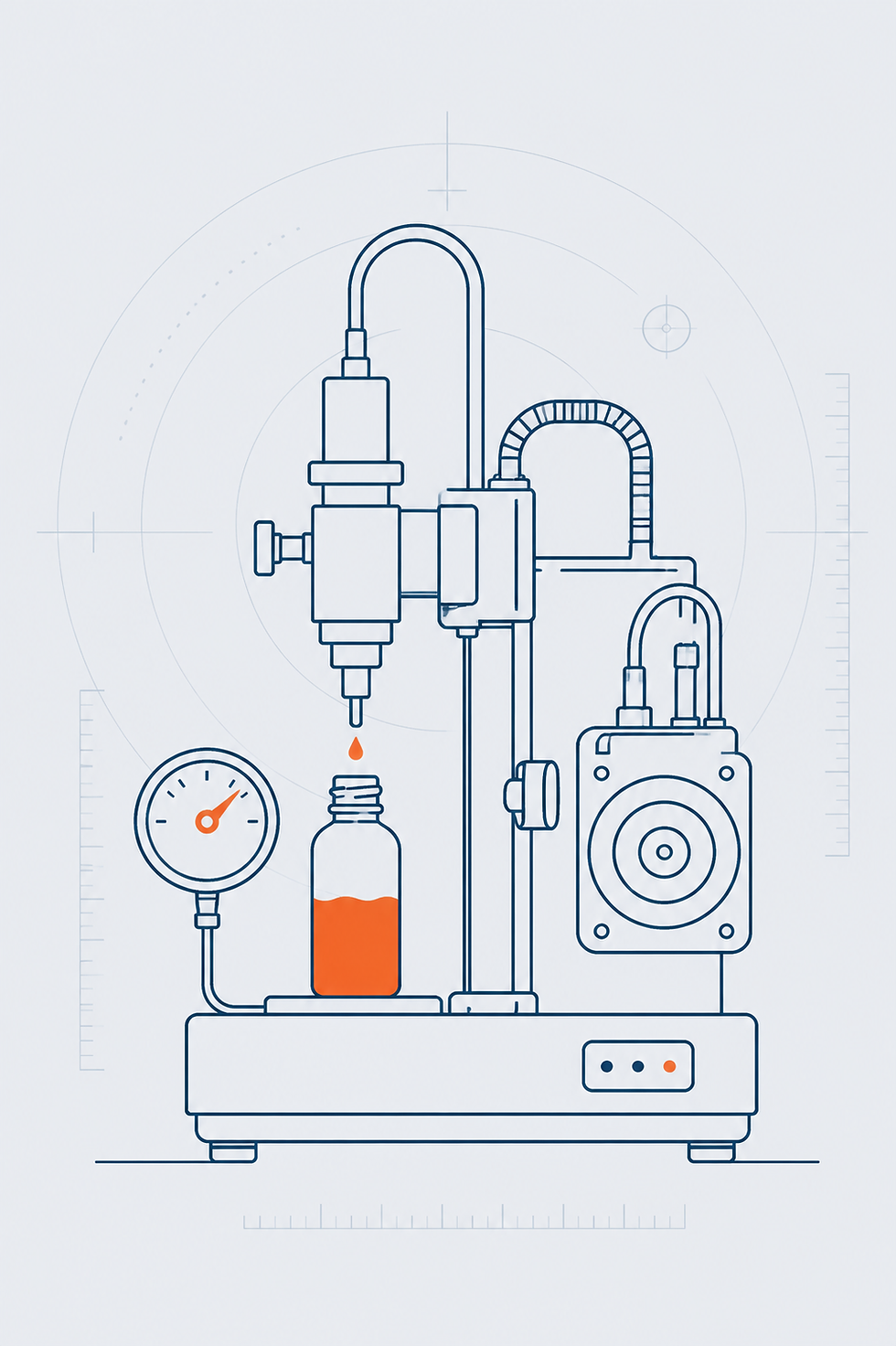 E-liquid filling machine illustration — Labss production equipment