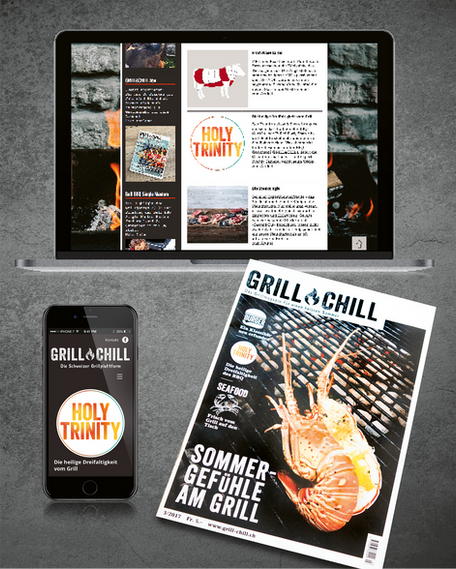 Grafikdesign und Webdesign für GRILL&CHILL – Studio Steiger, Grafikdesign Basel, Schweiz