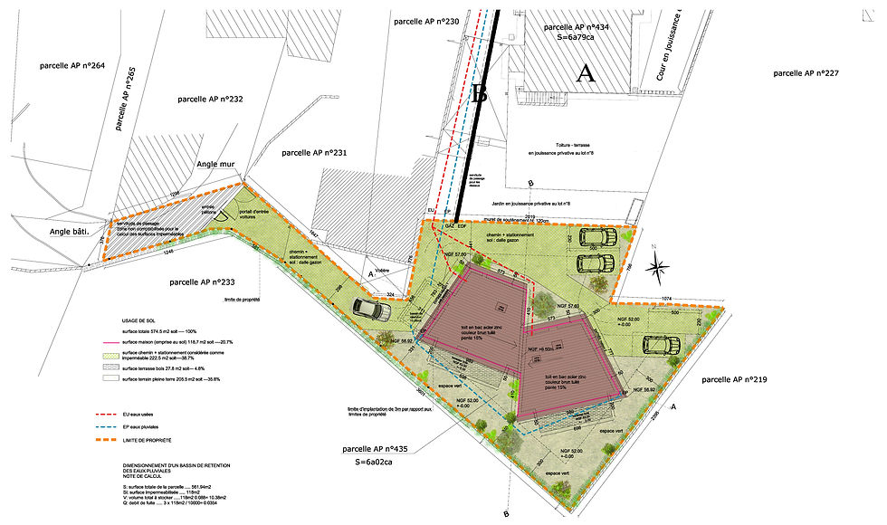 Plan masse projet