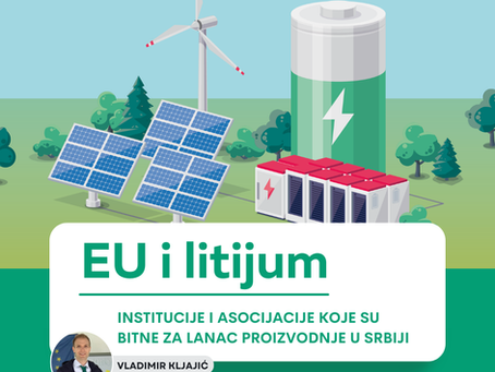 EU i litijum - Institucije i asocijacije koje su bitne za lanac proizvodnje u Srbiji