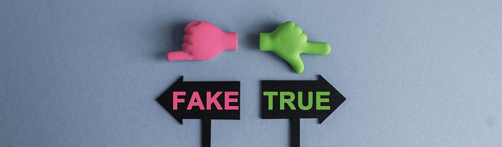 fake vs true arrows pointing different ways