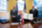 President Trump Signs Executive Orders in the Oval Office on February 25, 2025