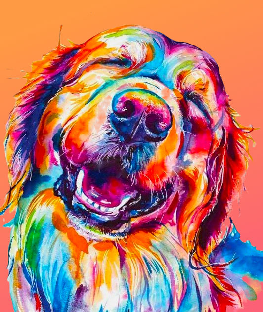 Golden Smile Canvas Art Print by Weekday