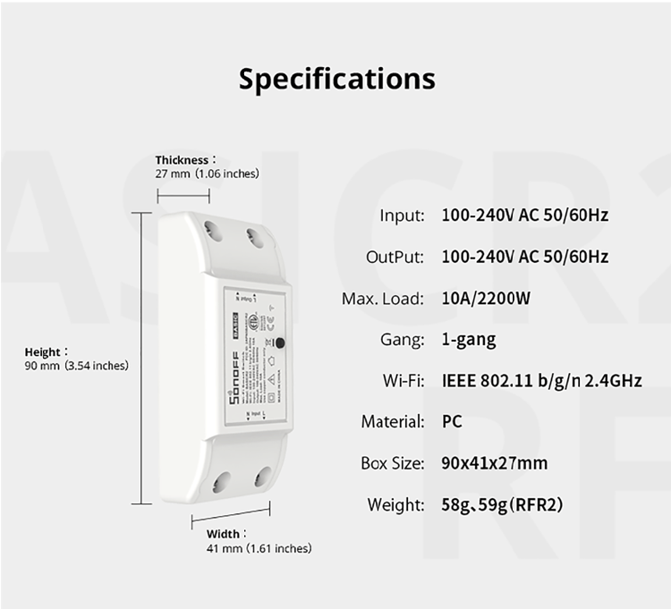 Thumbnail: Sonoff Basic R4 WiFi Smart Switch DIY
