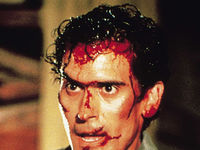 A production still from Evil Dead 2