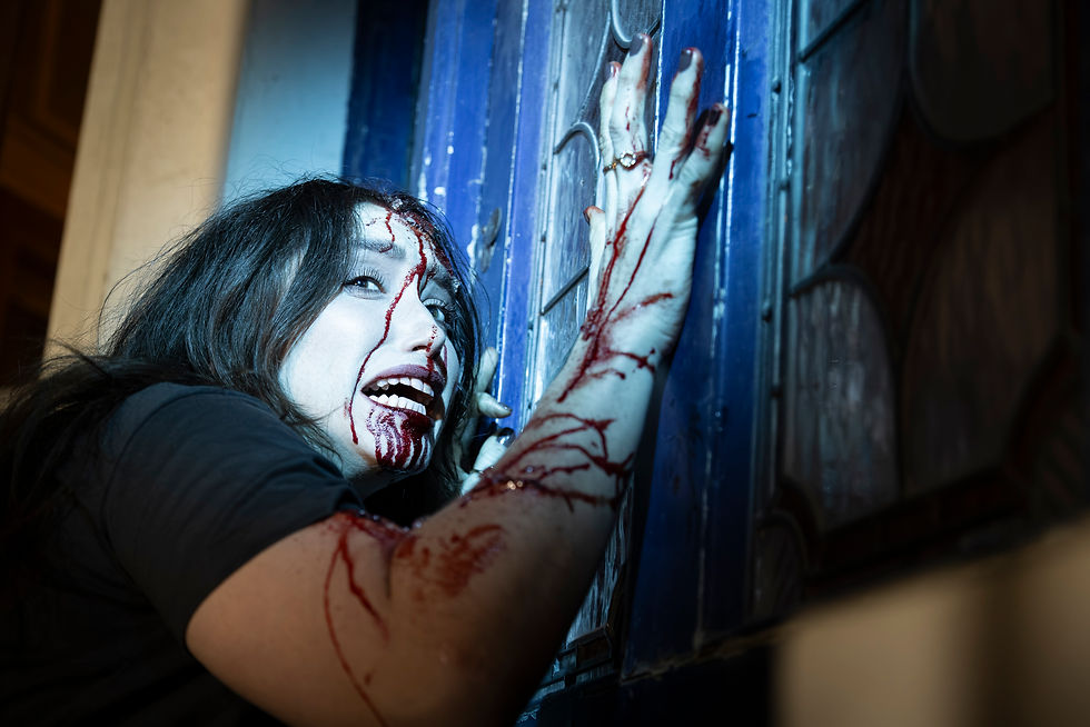 A prime, if bloody, example of Harbinger's practical effects
