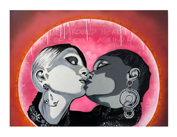 Girl Crush, Sisterhood, Art for Sale, Contemporary Art, Art Collectors, Cool Art, Art for Interiors