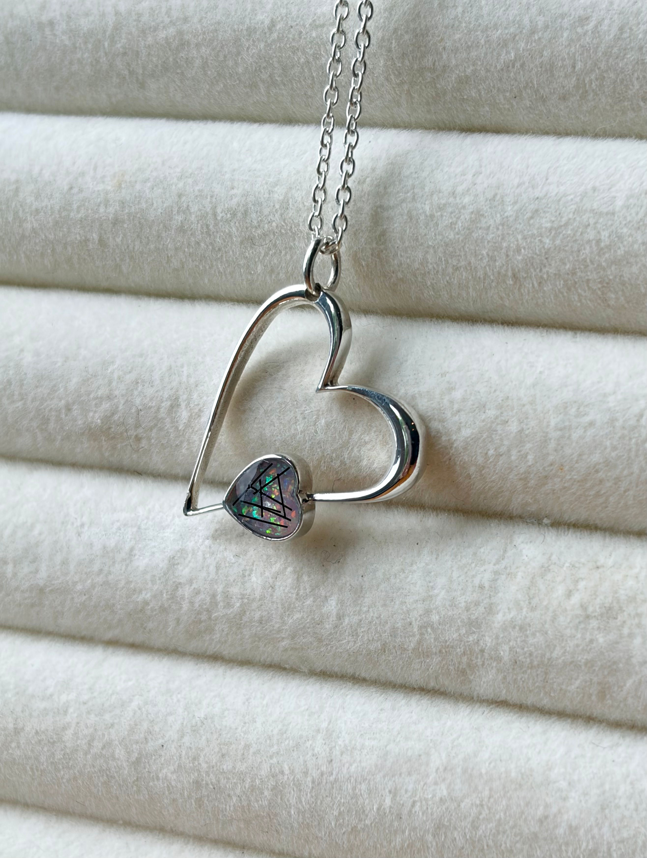 Sterling Silver Amara Heart Pendant