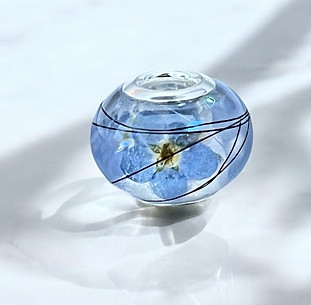 Forget me not flower bracelet bead keepsake