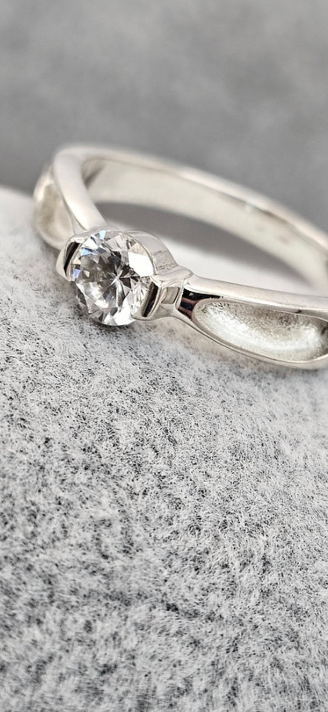 Solitaire CZ 925 Silver Ring
