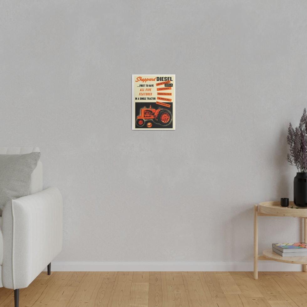 Thumbnail: Sheppard Diesel Advertisement, Matte Canvas, Stretched, 0.75"