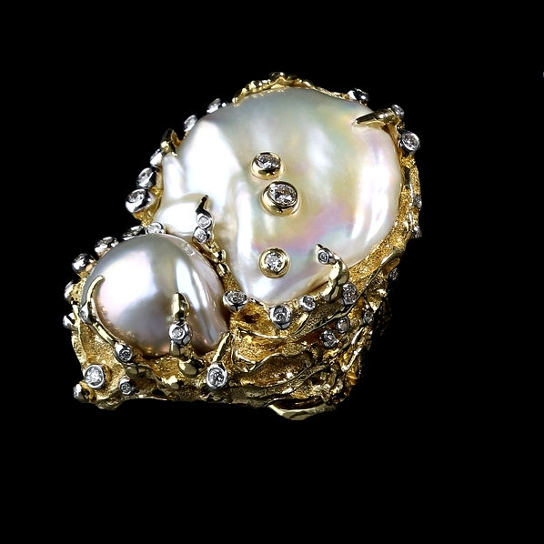 Miniatura: Magnum Pearl Nest Ring