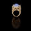 Miniatura: Blue Cobachon Agathe Italian Stucco Ring 