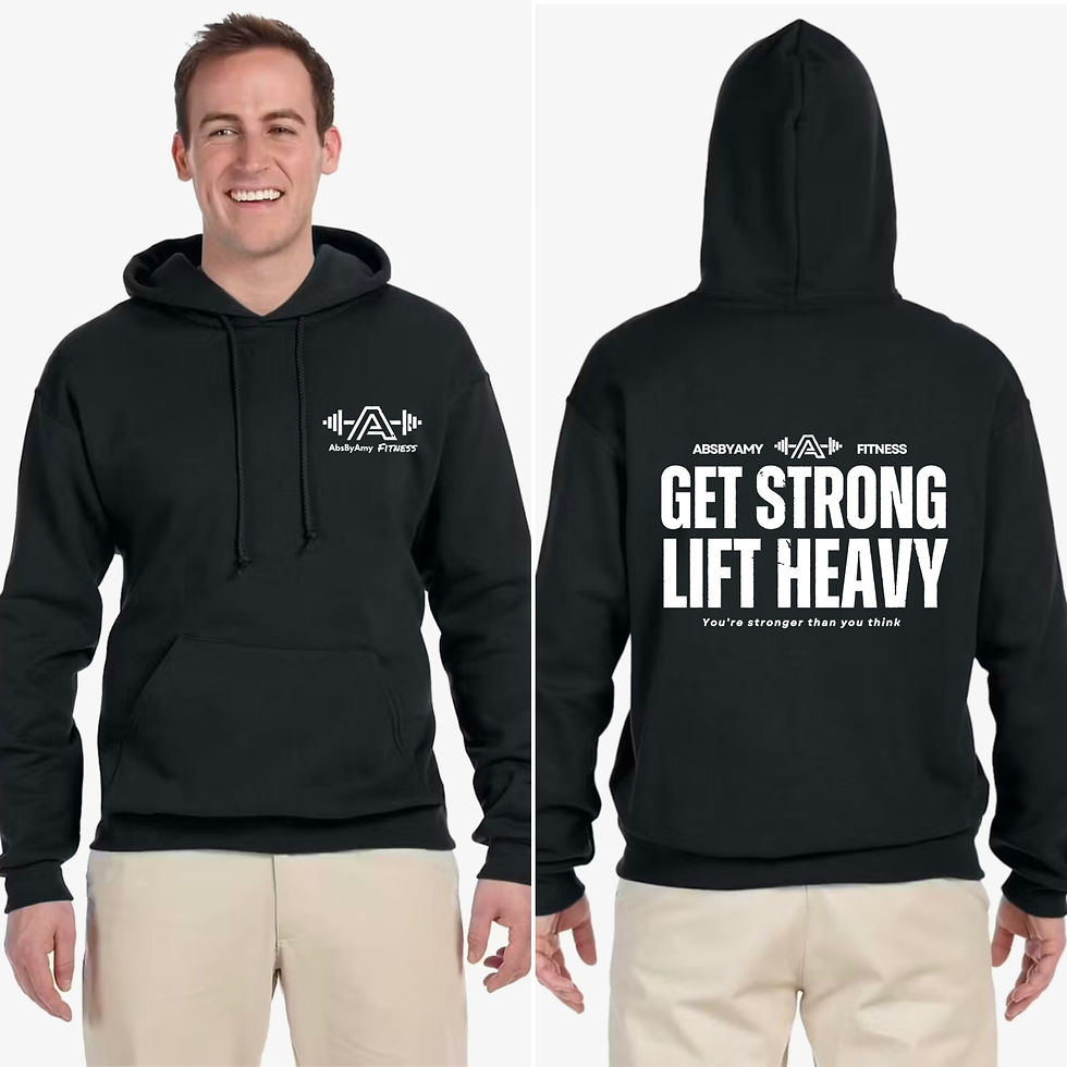 Thumbnail: Get Strong Lift Heavy Hoodie BACK LOGO