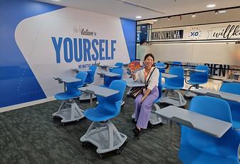 บรรยากาศไปเรียนดูไบ ES Dubai โรงเรียนเรียนภาษาอังกฤษที่ดูไบ สวย ทันสมัย น่าเรียนมาก นักเรียนจากทั่วโลก