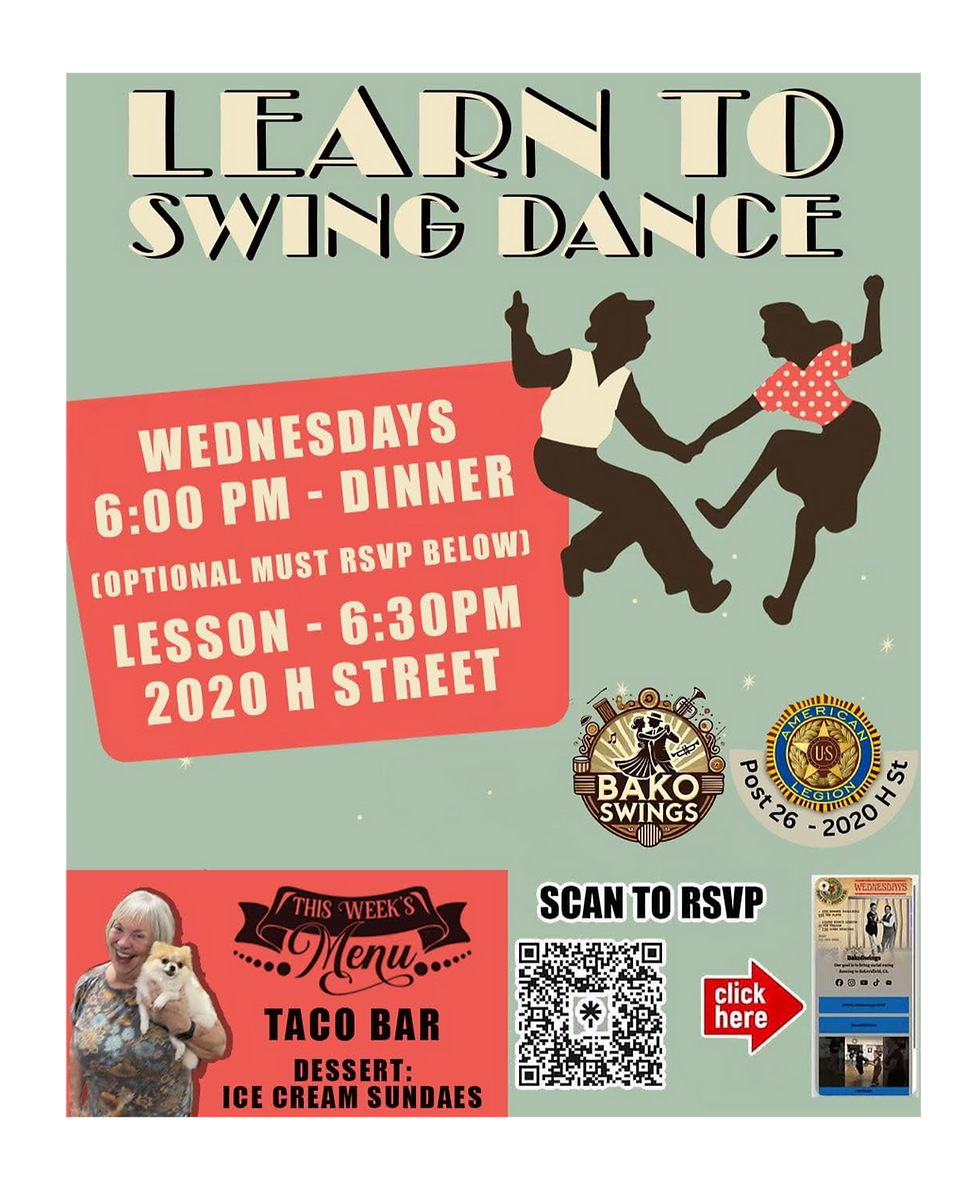 Swing Dance Lessons & Dinner