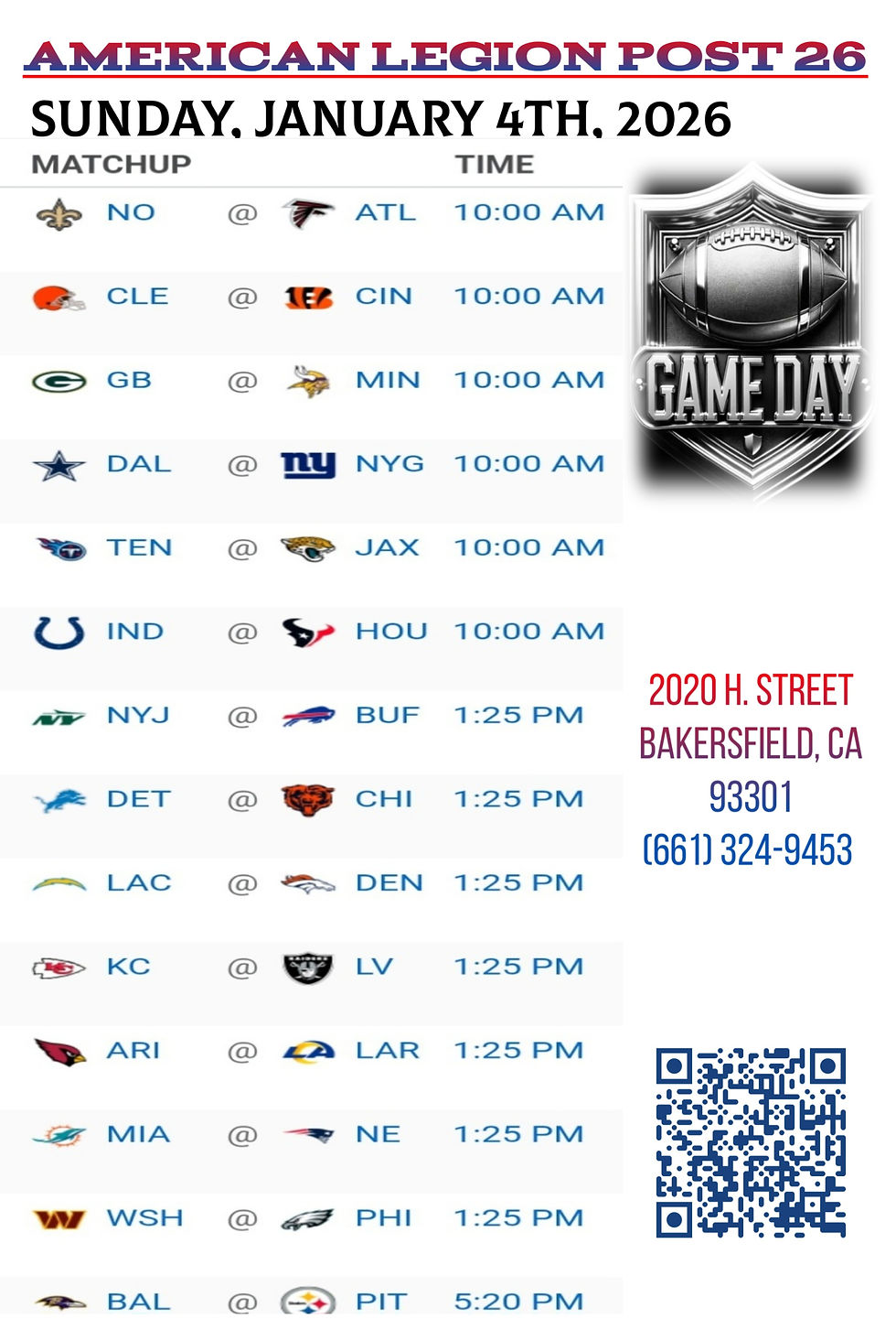 Sunday Night Football!!!  RSVP