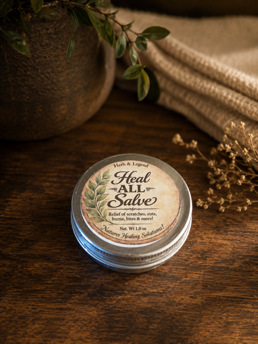 Heal All Salve ~ Nature’s Healing Solution 1oz