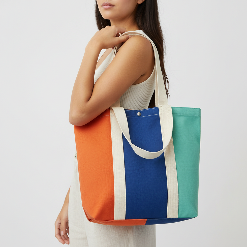 Bolsa Tote Colorida Lisa