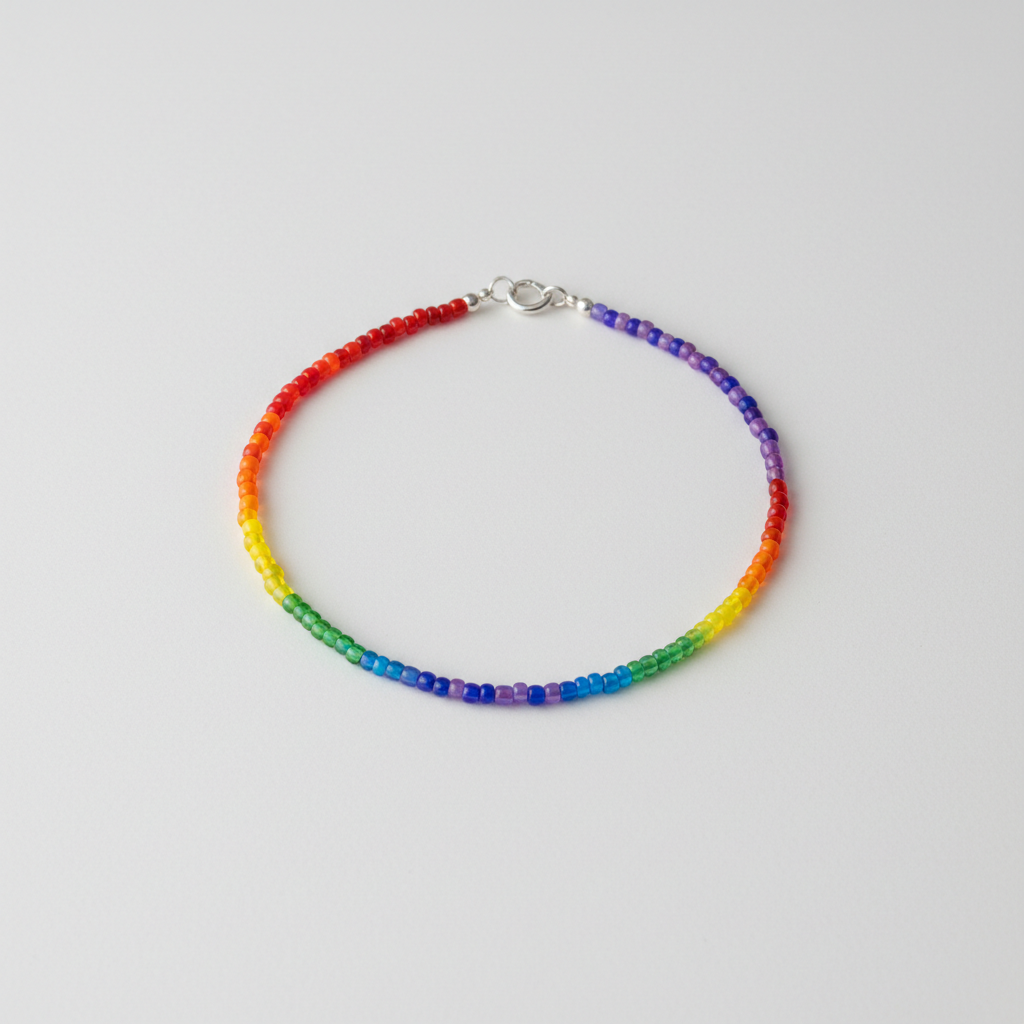 Colar Miçangas Arco-Íris