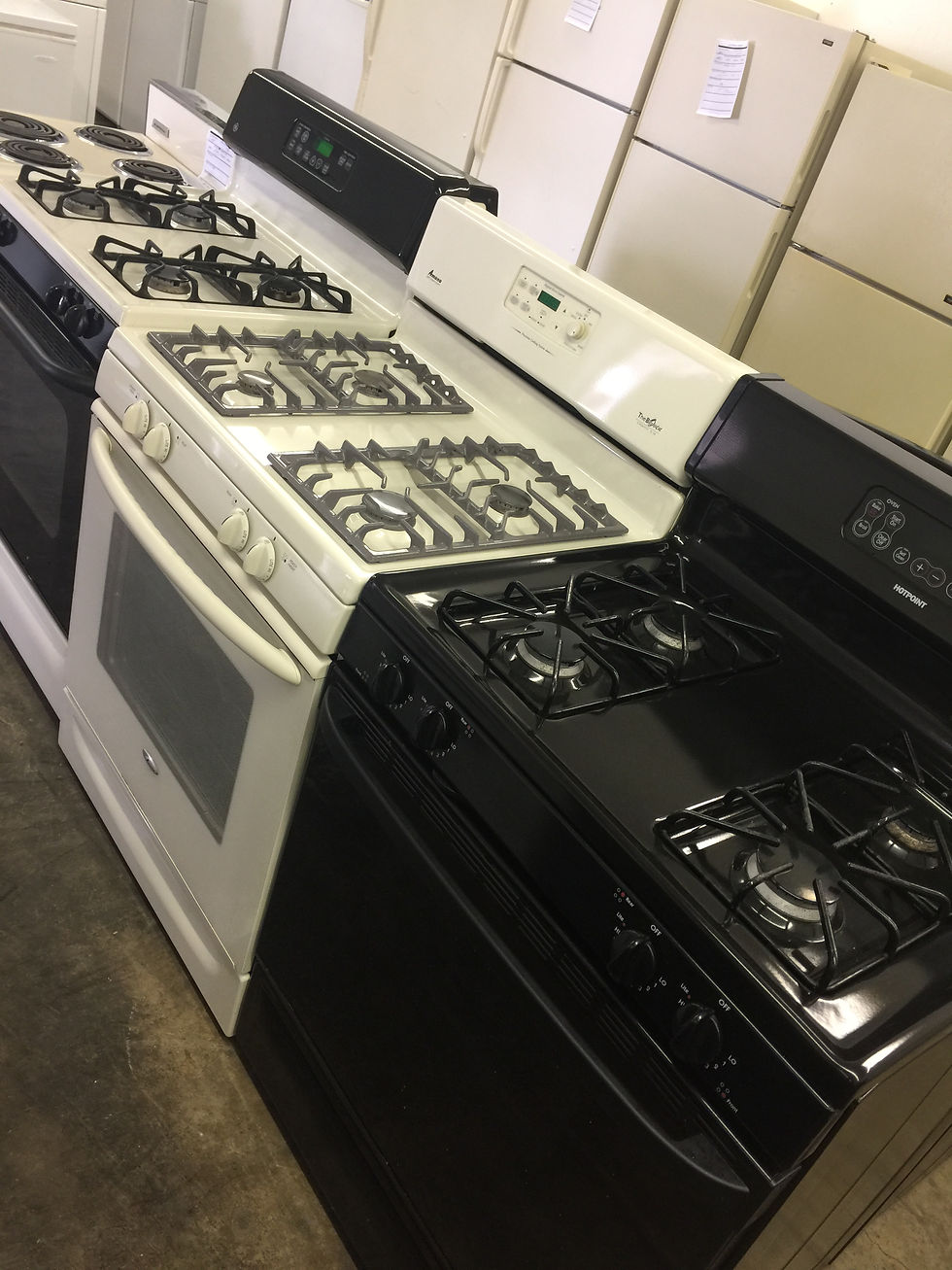 Black, Almond And White Gas Stoves!