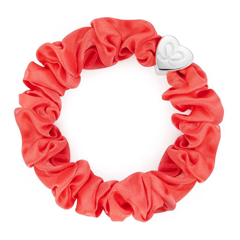 Thumbnail: By Eloise Gold Heart Silk Scrunchie