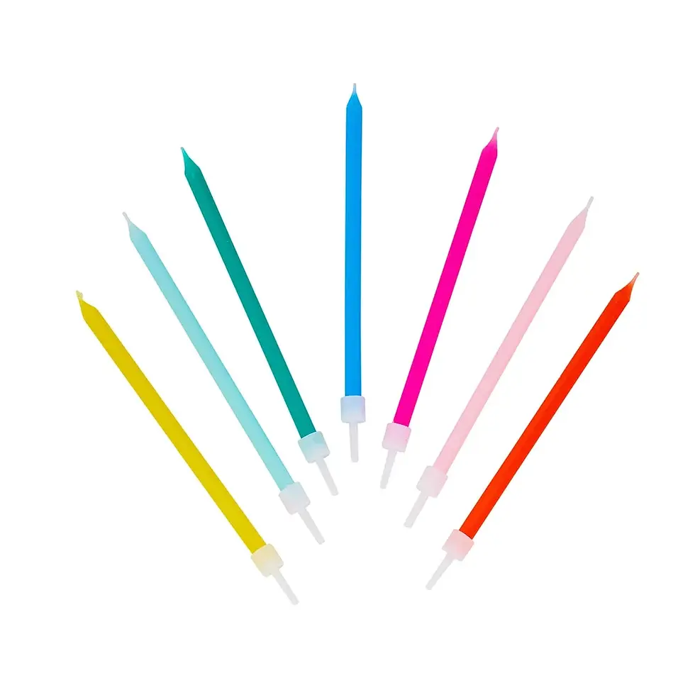 Thumbnail: Tall Rainbow Birthday Candles - TT