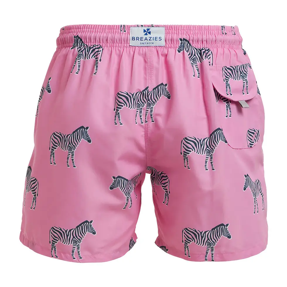 Thumbnail: Swim Shorts - Zebras | Pink