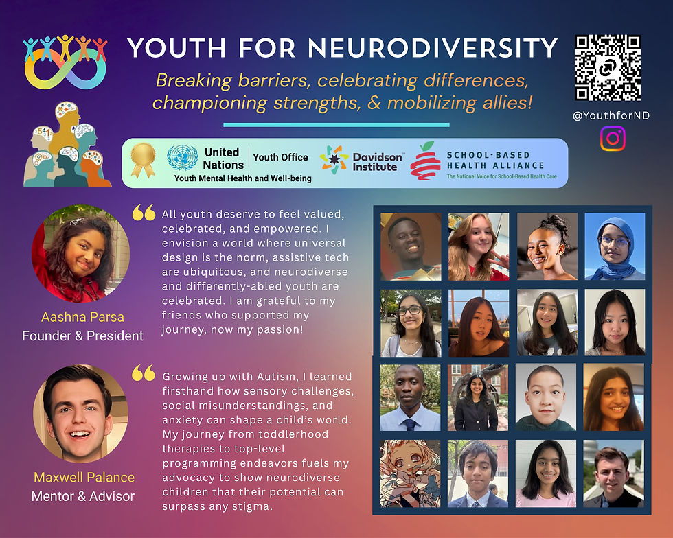Youth for Neurodiversity - Aashna Parsa & Team